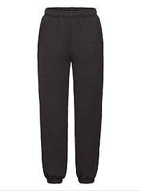 Чорні спортивні штани дитячі Premium elasticated cuff jog pants kids Fruit of the loom