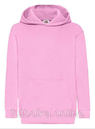 Світло-Рожева толстовка дитяча тепла hooded sweat kids Fruit of the loom, фото 1
