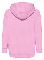 Світло-Рожева толстовка дитяча тепла hooded sweat kids Fruit of the loom, фото 4