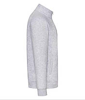 Сіро-Лілова чоловіча кофта на застібці Premium sweat jacket Fruit of the loom, фото 3