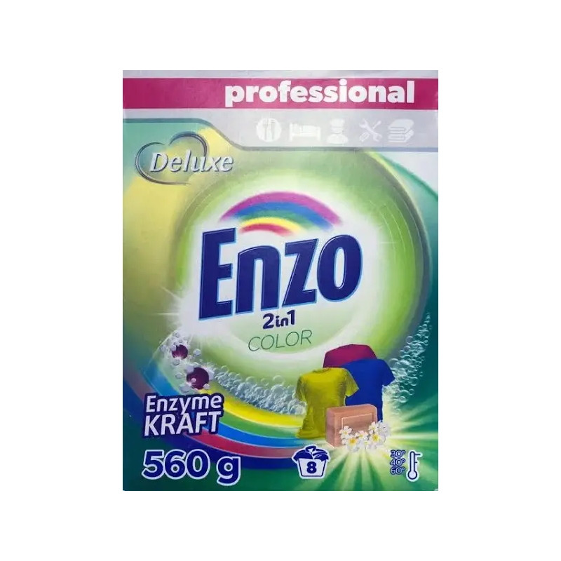 Порошок для прання Enzo 2в1 Кольорове 560g, фото 1
