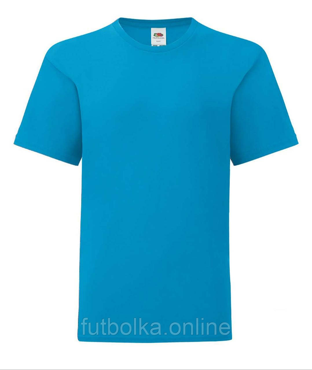 Ультрамаринова дитяча футболка для дівчинки літня Girls Iconic T Fruit of the loom