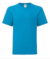 Ультрамариновая детская футболка для девочки летняя Girls Iconic T Fruit of the loom