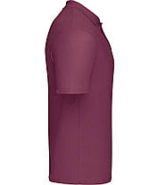 Бордова футболка поло чоловіча вільна Original polo Fruit of the loom, фото 4