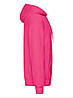 Малинова толстовка чоловіча базова Classic hooded sweat Fruit of the loom, фото 6