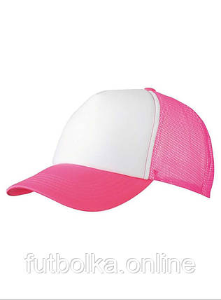 Біла кепка з сіткою 5 Panel Polyester Mesh Cap Myrtle Beach, фото 1