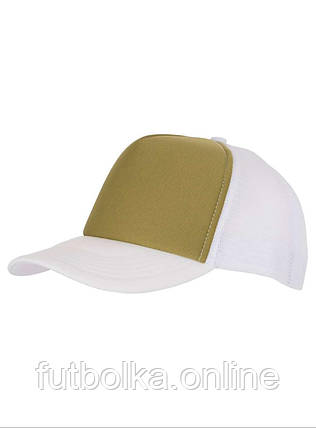 Оливкова кепка з сіткою 5 Panel Polyester Mesh Cap Myrtle Beach, фото 1