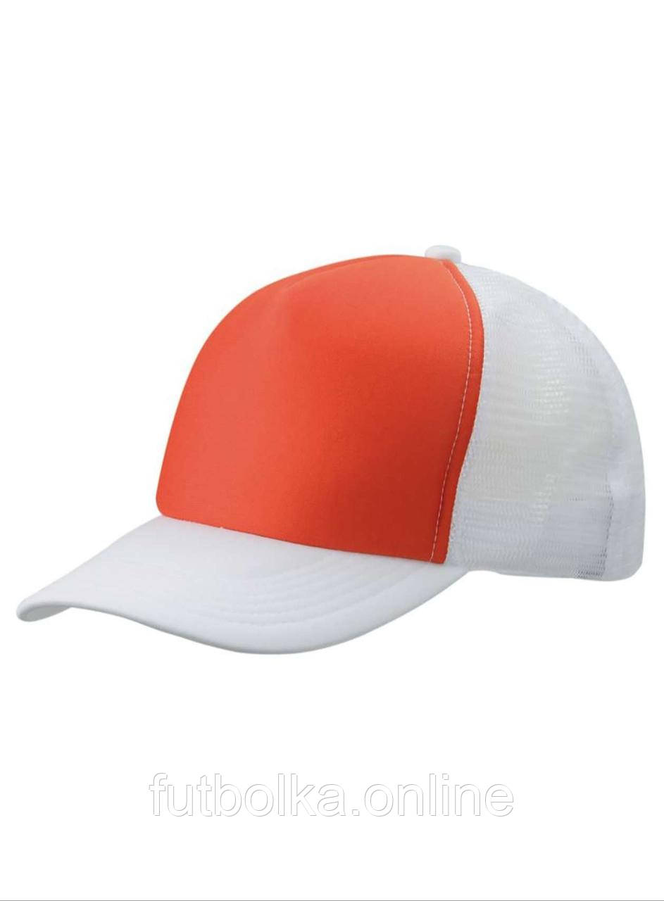 Помаранчева кепка з сіткою 5 Panel Polyester Mesh Cap Myrtle Beach