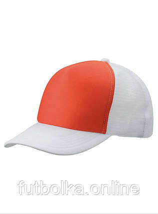 Помаранчева кепка з сіткою 5 Panel Polyester Mesh Cap Myrtle Beach, фото 1