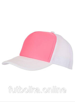 Малинова кепка з сіткою 5 Panel Polyester Mesh Cap Myrtle Beach, фото 1