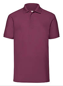 Бордове поло чоловіче класичне 65/35 Polo Fruit of the loom