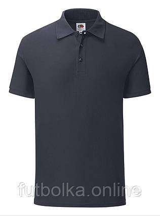 Глибоко Темно-Синя футболка поло чоловіча приталена 65/35 Tailored Fit Polo Fruit of the loom, фото 1