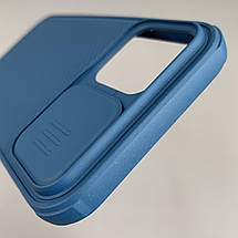 Чохол для iPhone 12 Nillkin зі шторкою для камери матовий щільний чохол нілкін на телефон айфон 12 синій, фото 5