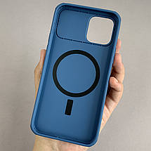 Чохол для iPhone 12 Nillkin зі шторкою для камери матовий щільний чохол нілкін на телефон айфон 12 синій, фото 2