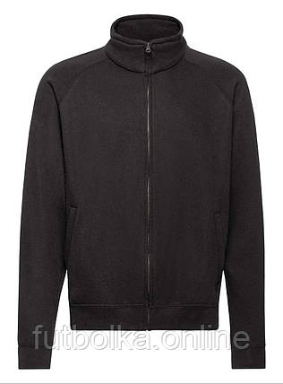 Чорна кофта чоловіча на замку Classic sweat jacket Fruit of the loom, фото 1