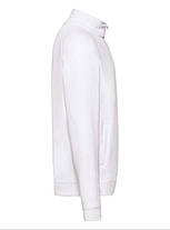 Біла кофта чоловіча на замку Classic sweat jacket Fruit of the loom, фото 3
