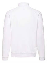 Біла кофта чоловіча на замку Classic sweat jacket Fruit of the loom, фото 4