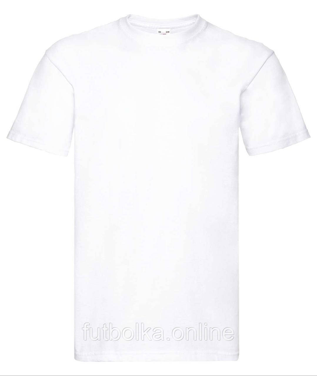 Біла футболка чоловіча 100% бавовна преміум Super premium Fruit of the loom