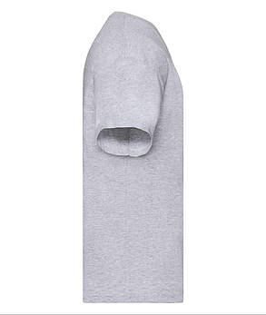Сіро-Лілова чоловіча футболка літня з V-подібним вирізом Original V-neck Fruit of the loom, фото 3