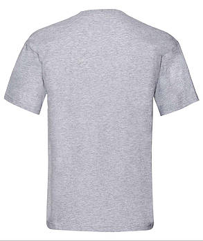 Сіро-Лілова чоловіча футболка літня з V-подібним вирізом Original V-neck Fruit of the loom, фото 4