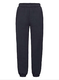 Глибоко Темно-Сині спортивні штани дитячі Premium elasticated cuff jog pants kids Fruit of the loom