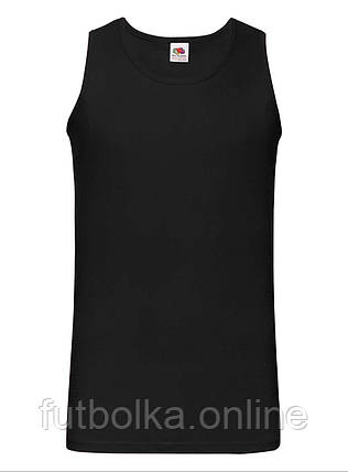 Чорна Чоловіча майка спортивна Athletic vest Fruit of the loom, фото 1
