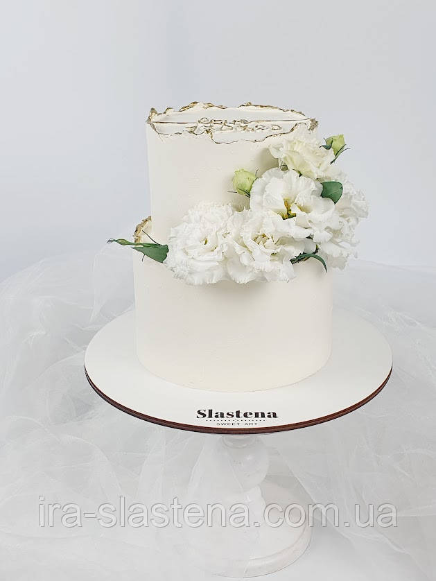 Весільний торт Київ 4 кг торт з декором, фото 1