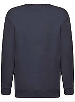 Глибокий Темно-Синій светр дитячий теплий Premium set-in sweat kids Fruit of the loom, фото 3