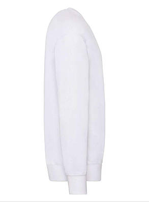 Білий светр чоловічий легкий Lightweight set-in sweat Fruit of the loom, фото 2