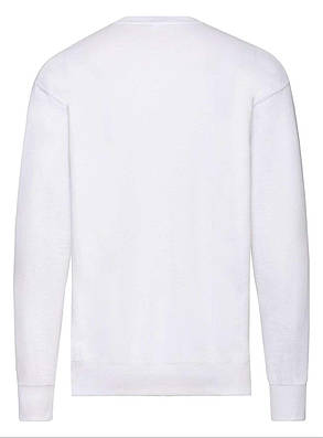 Білий светр чоловічий легкий Lightweight set-in sweat Fruit of the loom, фото 3