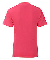 Малинова дитяча футболка для дівчинки літня Girls Iconic T Fruit of the loom, фото 3