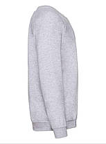 Сіро-Ліловий реглан дитячий зимовий Classic raglan sweat kids Fruit of the loom, фото 2