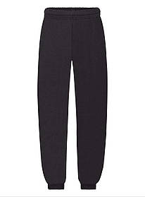 Чорні дитячі спортивні штани з манжетами Cl. el. cuff jog pants Fruit of the loom