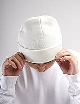 Світло молочна шапка міська №702С Fotl, фото 3