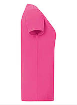 Малинова жіноча футболка легка Ladies Iconic T Fruit of the loom, фото 2