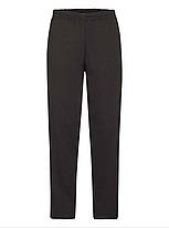 Чорні чоловічі спортивні штани прямі базові Classic open hem jog pants Fruit of the loom, фото 5