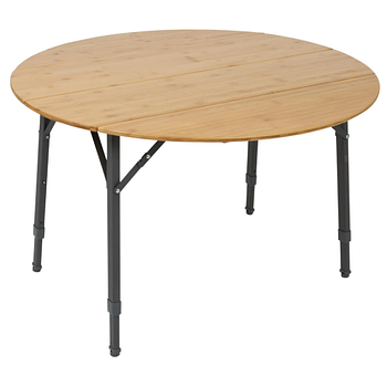 Туристичний Стіл Розкладний Bo-Camp Poundbury Round 90x90 cm Brown (1404656) Кемпінговий Складаний Столик для риболовлі