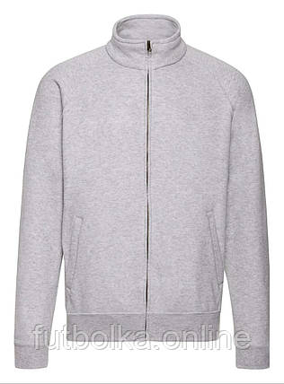 Сіро-Лілова кофта чоловіча на замку Classic sweat jacket Fruit of the loom, фото 1
