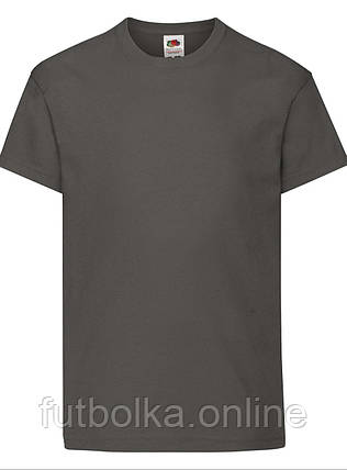 Графітова дитяча футболка модна Original kids T Fruit of the loom, фото 1