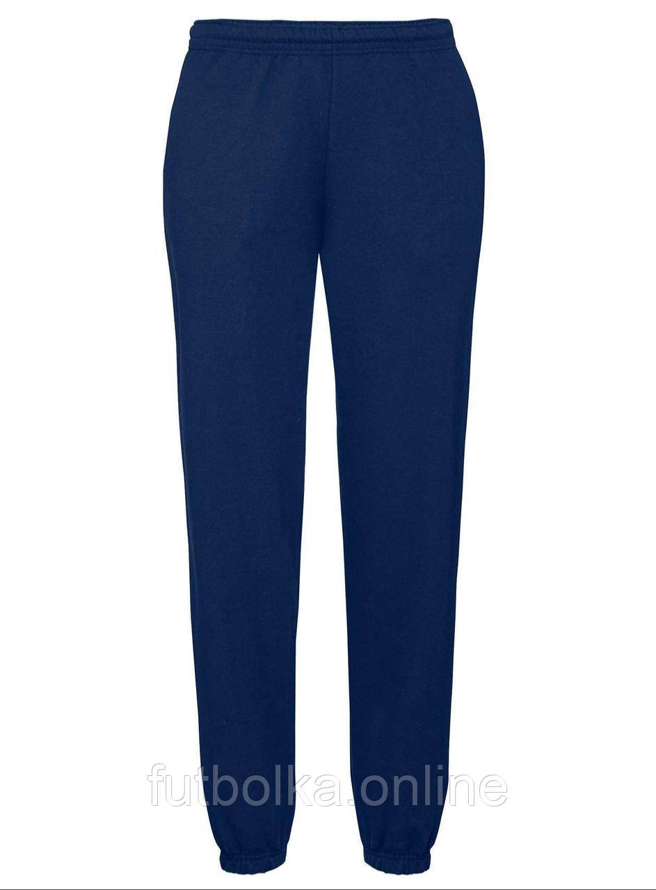 Темно-Сині спортивні штани чоловічі з резинкою Classic elasticated cuff jog pants Fruit of the loom