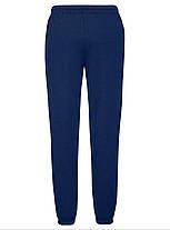 Темно-Сині спортивні штани чоловічі з резинкою Classic elasticated cuff jog pants Fruit of the loom, фото 4