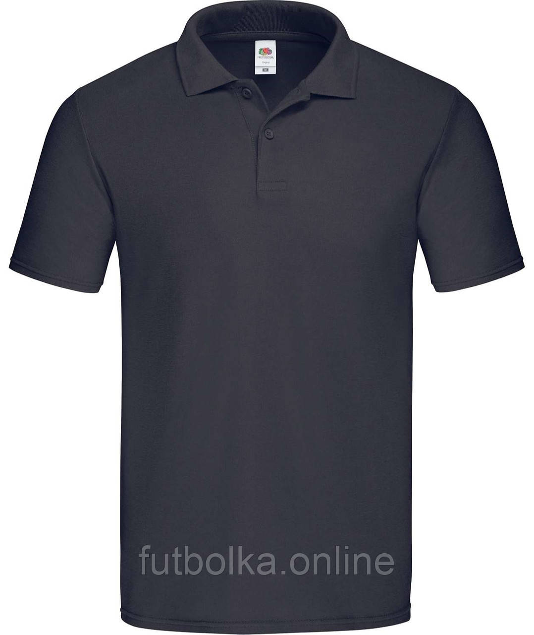 Глибоко Темно-Синя футболка поло чоловіча вільна Original polo Fruit of the loom