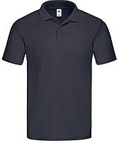 Глибоко Темно-Синя футболка поло чоловіча вільна Original polo Fruit of the loom