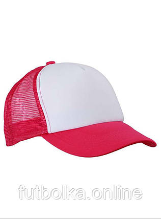 Біла кепка з сіткою 5 Panel Polyester Mesh Cap Myrtle Beach, фото 1