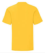 Сонячно Жовта футболка дитяча для хлопчика базова Kids Iconic T Fruit of the loom, фото 3