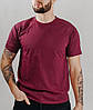 Бордова футболка чоловіча базова ValueWeight Fruit of the loom, фото 6