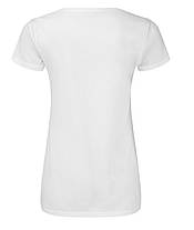 Біла футболка жіноча з V-подібним вирізом Ladies Iconic 150 V Neck T-Shirt Fruit of the loom, фото 3