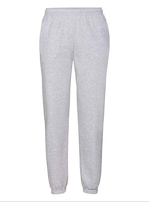 Сіро-Лілові спортивні штани чоловічі з резинкою Classic elasticated cuff jog pants Fruit of the loom, фото 1