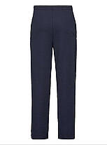 Глибоко Темно-Сині спортивні штани чоловічі прямі легкі Lightweight open hem jog pants Fruit of the loom, фото 4