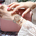 Жіночий наручний класичний годинник Poedagar Nice (Сріблясто-золотистий), фото 5